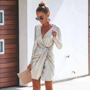 Metallic Cocktail Dress
